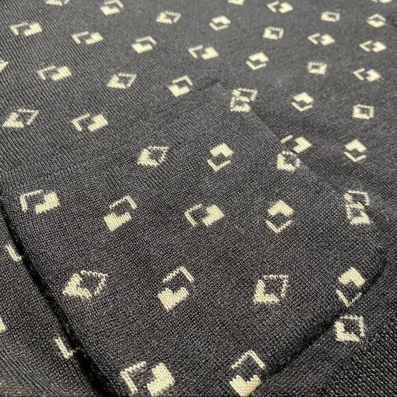 Ralph Lauren Spring *07 Black & Cream Cashmere Blend 3D Cube V-Neck Sweater Vest - Picture 12 of 17